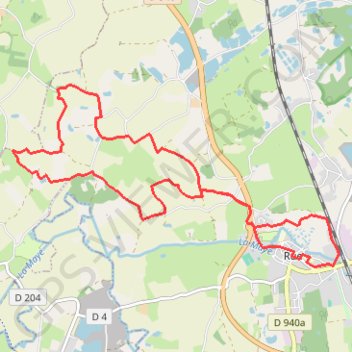 Itinéraire Les Bas-Champs, distance, dénivelé, altitude, carte, profil, trace GPS