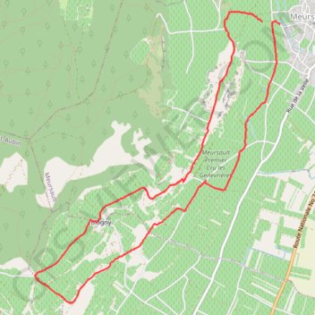 Itinéraire Marche meursault Blagny, distance, dénivelé, altitude, carte, profil, trace GPS