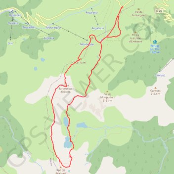 Itinéraire Etangs de Rabassoles, distance, dénivelé, altitude, carte, profil, trace GPS