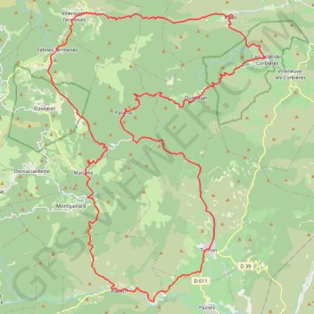 Itinéraire La route des mines oubliées des Hautes Corbières, distance, dénivelé, altitude, carte, profil, trace GPS