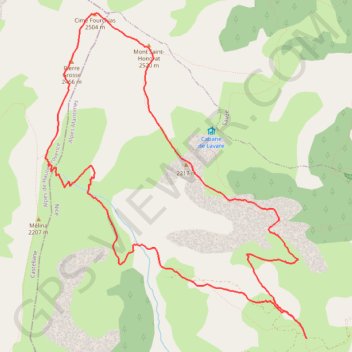 Itinéraire Daluis La Pinea, Saint Honorat, Fourchias Melina, distance, dénivelé, altitude, carte, profil, trace GPS