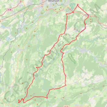Itinéraire Le Mont Poupet, distance, dénivelé, altitude, carte, profil, trace GPS