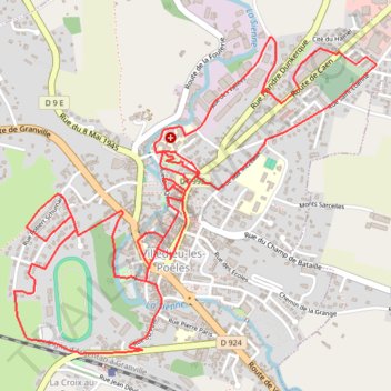 Itinéraire 1 - 2025-02-02_1942652589_petit parcours, distance, dénivelé, altitude, carte, profil, trace GPS