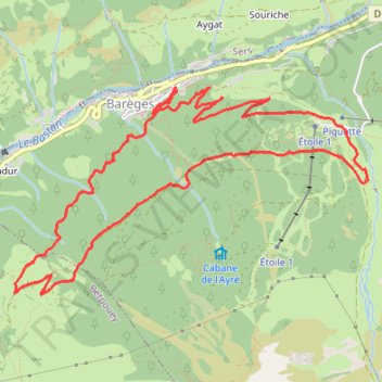 Itinéraire 2025021001_LumiereRollotLienz_BouquetinBoiteux, distance, dénivelé, altitude, carte, profil, trace GPS
