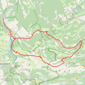 Itinéraire La clue de Saint-Auban, distance, dénivelé, altitude, carte, profil, trace GPS
