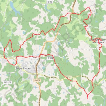 Itinéraire Piegut Pluviers 28 kms, distance, dénivelé, altitude, carte, profil, trace GPS