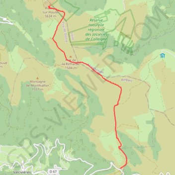 Itinéraire Pierre sur Haute, distance, dénivelé, altitude, carte, profil, trace GPS