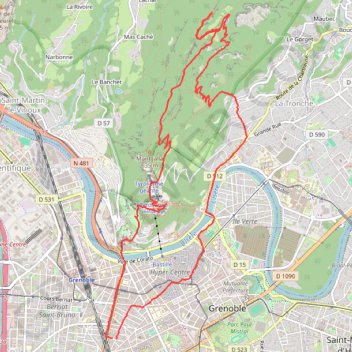 Itinéraire Rachais, distance, dénivelé, altitude, carte, profil, trace GPS