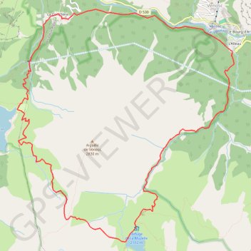 Itinéraire Col du Vallon, distance, dénivelé, altitude, carte, profil, trace GPS