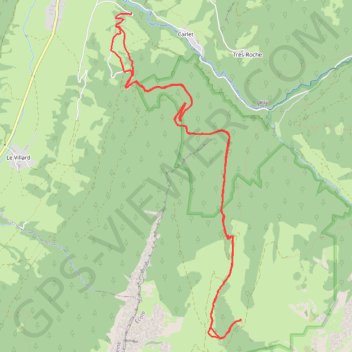 Itinéraire Chalet du Lauzarin, distance, dénivelé, altitude, carte, profil, trace GPS