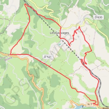Itinéraire Tarare - les Sauvages, distance, dénivelé, altitude, carte, profil, trace GPS
