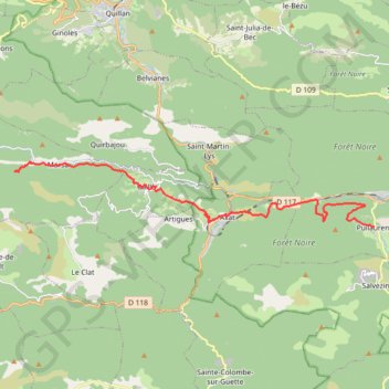 Itinéraire Sentier cathare, distance, dénivelé, altitude, carte, profil, trace GPS