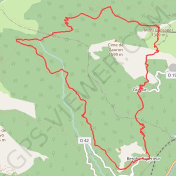 Itinéraire Tour de Gauron, distance, dénivelé, altitude, carte, profil, trace GPS