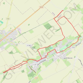 Itinéraire Ligne 1, distance, dénivelé, altitude, carte, profil, trace GPS