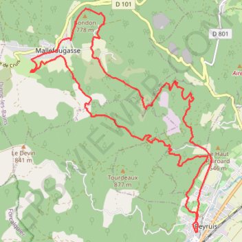 Itinéraire La Chapelle d'Augès, distance, dénivelé, altitude, carte, profil, trace GPS