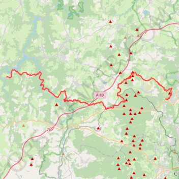 Itinéraire Miremont volvic, distance, dénivelé, altitude, carte, profil, trace GPS