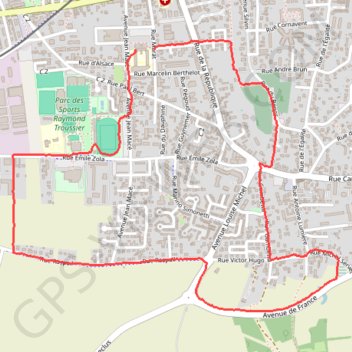 Itinéraire Night Run, distance, dénivelé, altitude, carte, profil, trace GPS