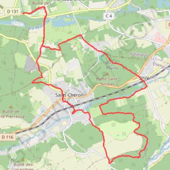 Itinéraire Le Val Saint-Germain, distance, dénivelé, altitude, carte, profil, trace GPS