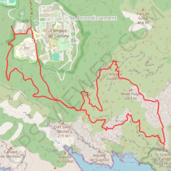 Itinéraire Chemin du Centaure - Col de la Candelle, distance, dénivelé, altitude, carte, profil, trace GPS