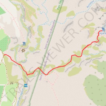 Itinéraire 001A-CanyonDuDiable-3, distance, dénivelé, altitude, carte, profil, trace GPS