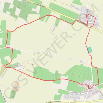 Itinéraire Grèzes-Herminis, distance, dénivelé, altitude, carte, profil, trace GPS