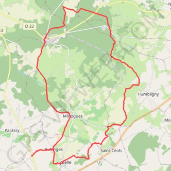 Itinéraire Chaumoux Village à Allée et Chemin 001, distance, dénivelé, altitude, carte, profil, trace GPS