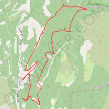 Itinéraire Les bergeries Troglodytiques de Saumane, distance, dénivelé, altitude, carte, profil, trace GPS