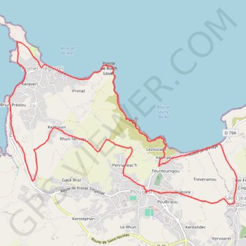 Itinéraire Randonnée de Saint-Jean-du-Doigt à Primel Trégastel, distance, dénivelé, altitude, carte, profil, trace GPS