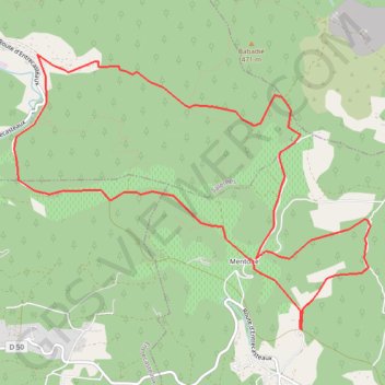 Itinéraire Saint-Antonin-du-Var, distance, dénivelé, altitude, carte, profil, trace GPS