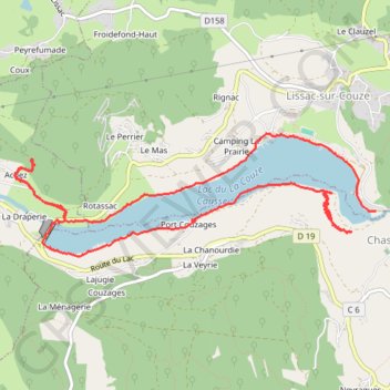 Itinéraire La Gironie (Lac du Causse), distance, dénivelé, altitude, carte, profil, trace GPS