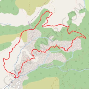 Itinéraire Crete du Gouta, distance, dénivelé, altitude, carte, profil, trace GPS