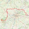 Itinéraire Vitré - Forêt de Brocéliande, distance, dénivelé, altitude, carte, profil, trace GPS