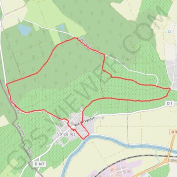 Itinéraire Entre vignes et forêts avec panorama sur la Vallée de la Marne, distance, dénivelé, altitude, carte, profil, trace GPS