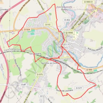 Itinéraire Ceinture verte de villedieu les poeles, distance, dénivelé, altitude, carte, profil, trace GPS