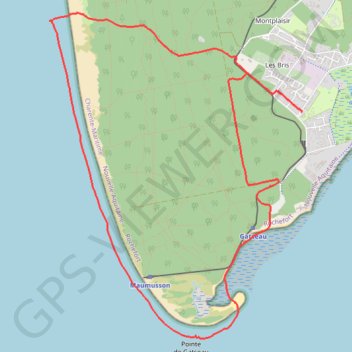 Itinéraire Saint Trojan Les Bains, distance, dénivelé, altitude, carte, profil, trace GPS