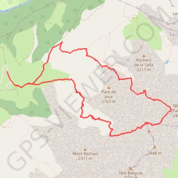 Itinéraire Trou de la Mouche en boucle par les combes du Grand Cret et de Paccaly (Aravis), distance, dénivelé, altitude, carte, profil, trace GPS