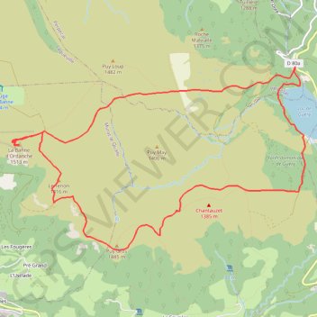 Itinéraire Banne d'Ordanche, distance, dénivelé, altitude, carte, profil, trace GPS