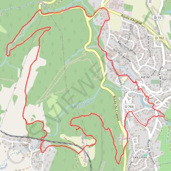 Itinéraire 2023-01-05_13-23_Thu, distance, dénivelé, altitude, carte, profil, trace GPS