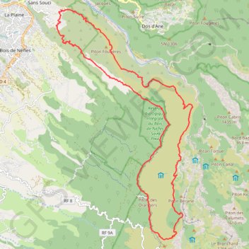Itinéraire Boucle sans souci, distance, dénivelé, altitude, carte, profil, trace GPS