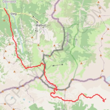 Itinéraire Via-Alpina R58-R59 - Sucka - Schesaplanahutte, distance, dénivelé, altitude, carte, profil, trace GPS