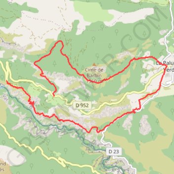 Itinéraire La Palud, distance, dénivelé, altitude, carte, profil, trace GPS