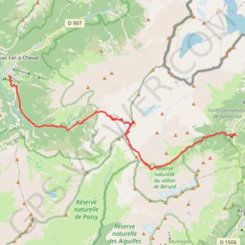 Itinéraire Buet, distance, dénivelé, altitude, carte, profil, trace GPS