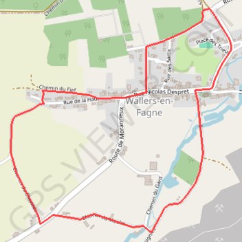 Itinéraire Circuit de la pierre Bleue - Wallers-en-Fagne, distance, dénivelé, altitude, carte, profil, trace GPS