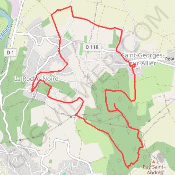 Itinéraire Sentier du Montfoulhoux, distance, dénivelé, altitude, carte, profil, trace GPS
