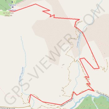Itinéraire Le Cuchon, distance, dénivelé, altitude, carte, profil, trace GPS