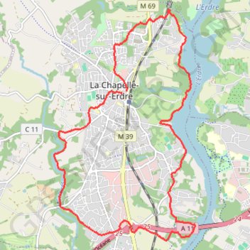 Itinéraire La Chapelle, distance, dénivelé, altitude, carte, profil, trace GPS