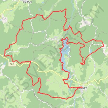 Itinéraire Morvan - secteur Chaumeçon - 49.7 km, distance, dénivelé, altitude, carte, profil, trace GPS