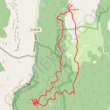Itinéraire Les echelles de Cinglegros, distance, dénivelé, altitude, carte, profil, trace GPS