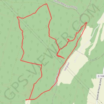 Itinéraire La Grande Enceinte - Sainte Marie sur Ouche, distance, dénivelé, altitude, carte, profil, trace GPS