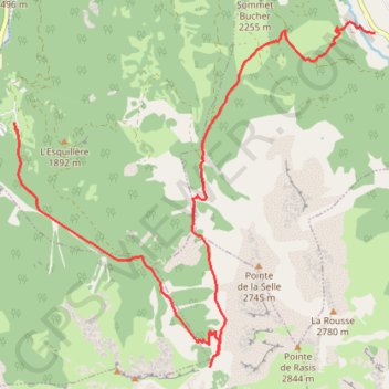 Itinéraire Molines en Queyras à montbardon, distance, dénivelé, altitude, carte, profil, trace GPS